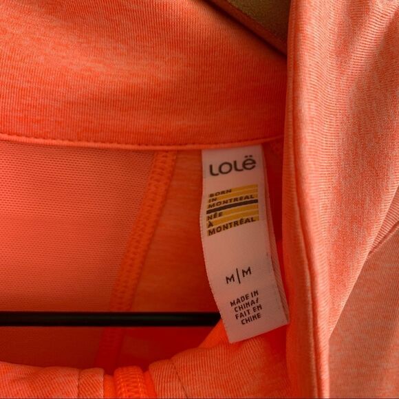 Lole Essential Zip Up Running Jacket Coral Orange Size Medium - Picture 9 of 12